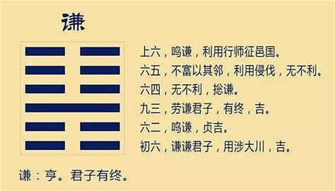 謙卦六爻皆吉|六爻地山谦卦详解完整版，地山谦卦六爻详细解析